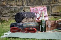 Tweedmill-Picknickdecken-Korb